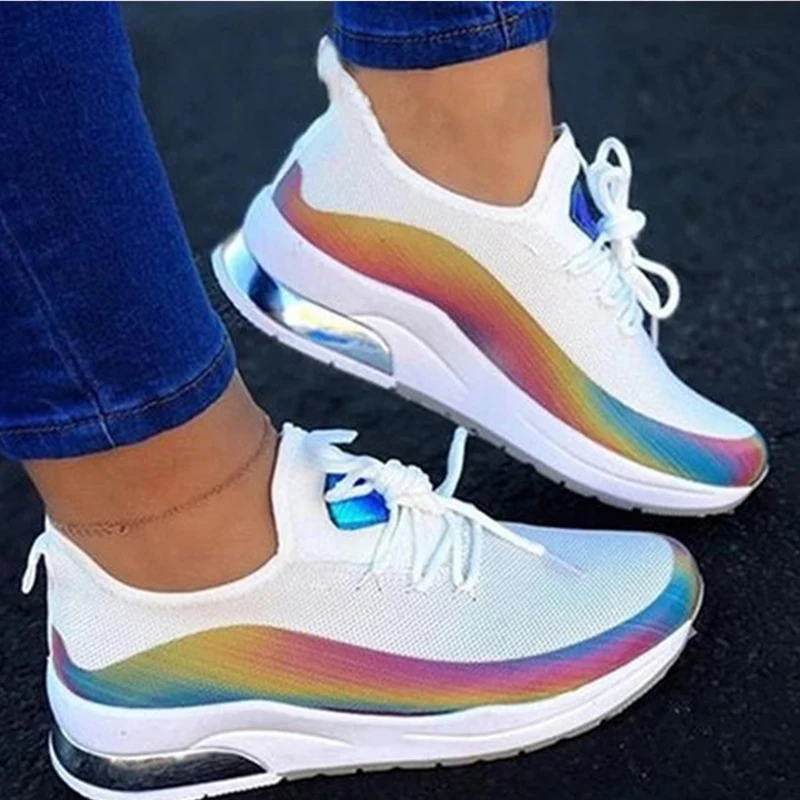 Кроссовки женские на платформе Повседневная модная обувь разные цвета большие