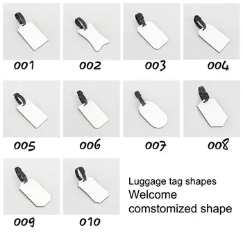 

Sublimation Blank Luggage&bags Single Printed Side Cute Novelty MDF Wood Travel Luggage Label Straps Suitcase Tags Drop
