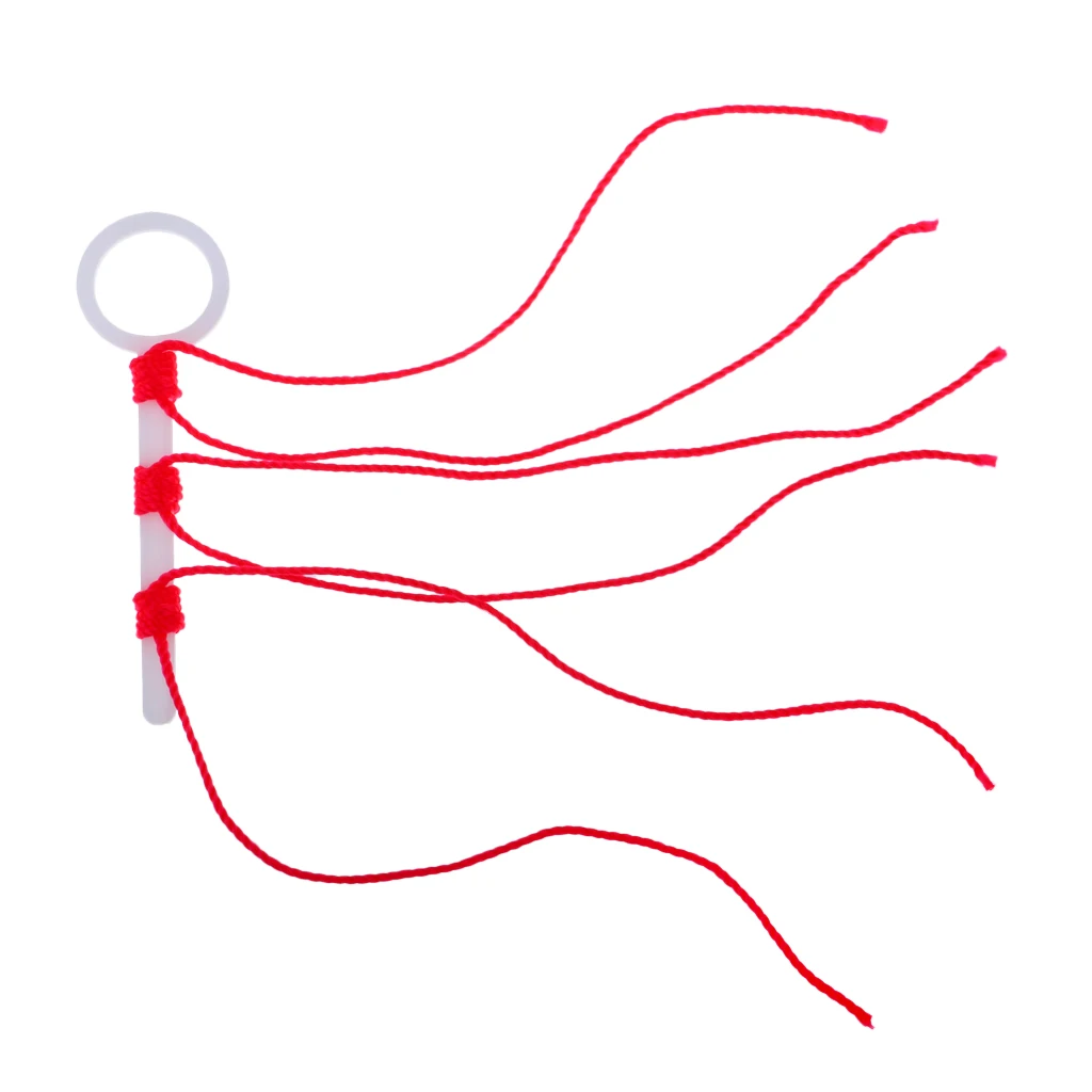 6 Pcs Slip Knot Looper Bobber Stops Durable Red Braided String Knots Outdoor Fishing Accessories Tackle Tools for Rock Fishing 6 Pcs Slip Knot Looper Bobber Stops Durable Red Braided String Knots Outdoor Fishing Accessories Tackle Tools for Rock Fishing