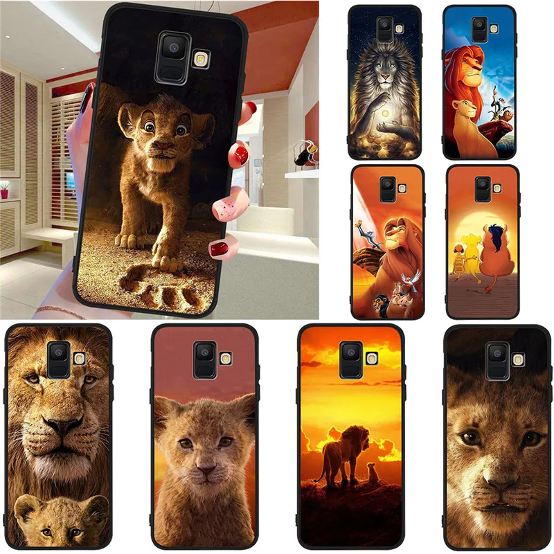 

Lion king For Samsung Galaxy A9 A8 A7 A6 A5 A3 J3 J4 J5 J6 J8 Plus 2017 2018 M30 A40S A10 A20E phone Case Cover funda coque cute