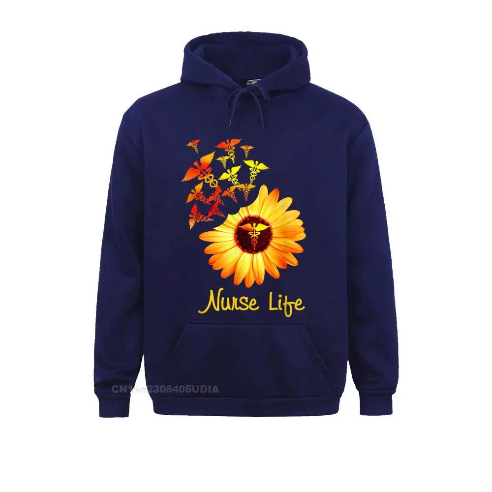 Nurse Life Sunflower Tshirt Cute Nurse Gifts__B7900 Women Sweatshirts Normal Long Sleeve Hoodies Classic Fashionable Hoods Nurse Life Sunflower Tshirt Cute Nurse Gifts__B7900navy
