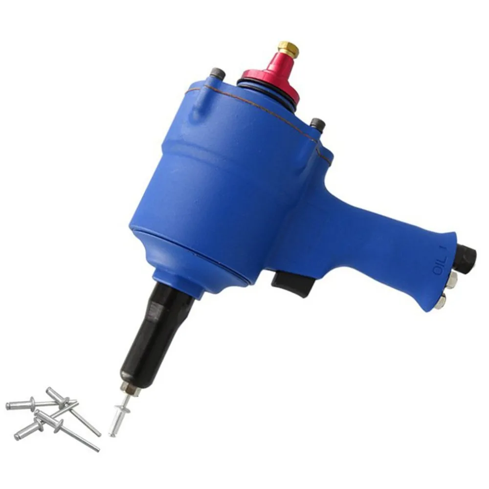 Self-Priming Pneumatic Nail Gun Kp-705X Automatic Pull Rivet Gun Industrial-Grade Wind Core Rivet Gun