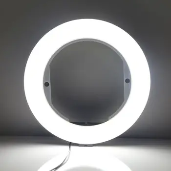 

LED Selfie Stick Fill Light USB Dimmable Phone Ring Lamp with Stand for Makeup R9UA
