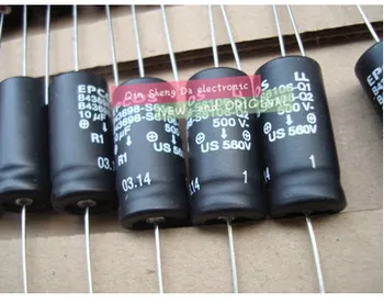 

Original Box FOREPCOS 500V 10UF 550V 10UF Axial Filtered Decoupling Electrolytic Capacitor