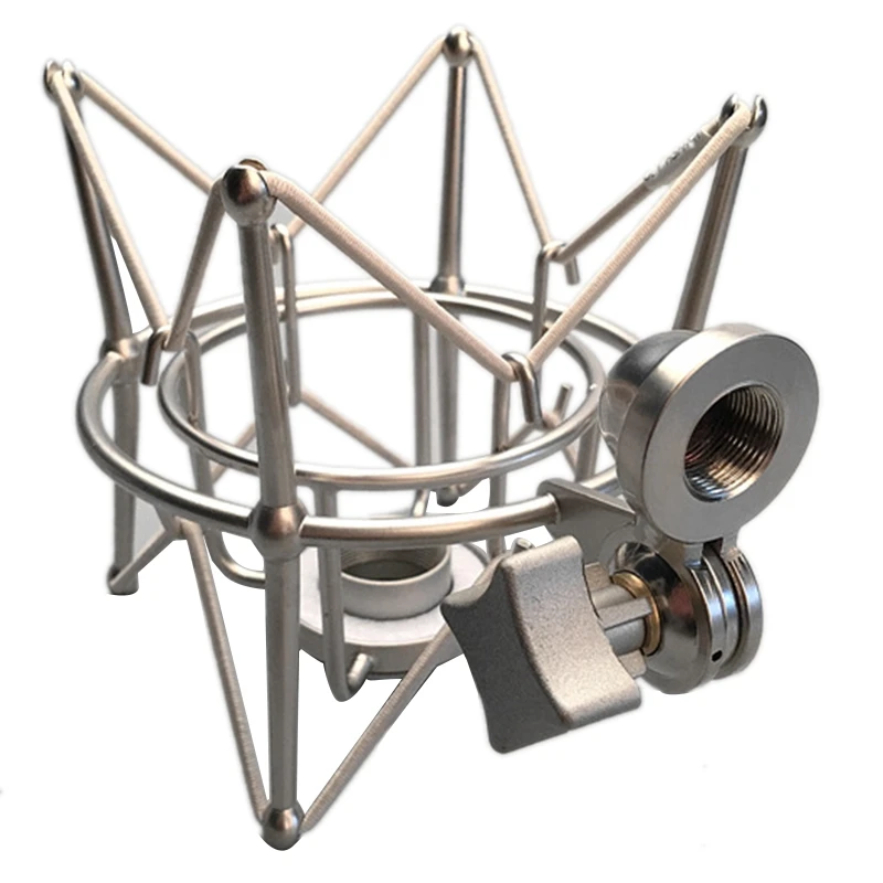 Concave Запись студия металлический Shockmount Клип подвеска пауки кронштейн микрофон Стенд ударное крепление для вещания компьютерный микрофон держатель - Цвет: Concave