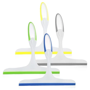 

Rubber Squeegees Pack of 4: Streak-Free Handheld Squeegee Cleaner with Blade & Hanging Hole - Wiper Cleaning Tool