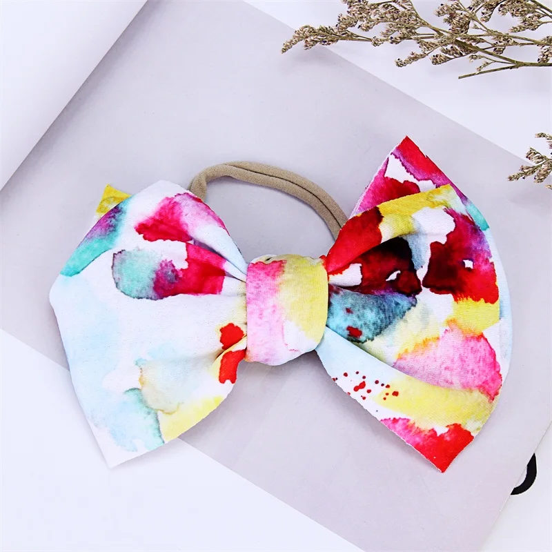Acessórios para o Cabelo Faixa de Cabelo Arco Headbands Bebê Meninas Crianças Presente Artesanal Macio Náilon Bandana Doce Headwrap Arcos 20pcs nó 16 para o cabelo crianças presente artesanal macio