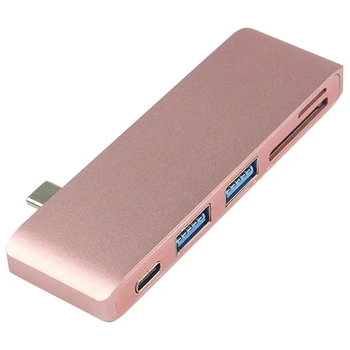 

USB C Hub to TF SD Reader Slot Hub 3.0 PD Thunderbolt 3 USB C Hub for New Pro Air 12 13 15 16 2020 2019 A2141