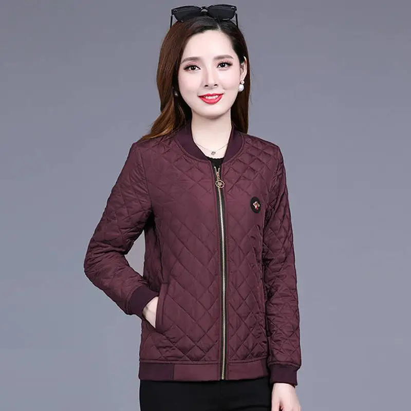 Зимние хлопковые куртки с длинными рукавами женские повседневные пальто новая мода корейский стиль Женский Теплый Верхняя одежда Пальто Плюс Размер P197 - Цвет: Wine Red