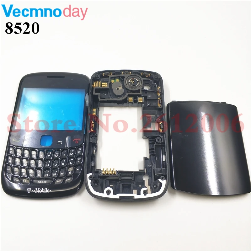 Полный корпус для Blackberry Curve 8520 полная обложка чехол Замена