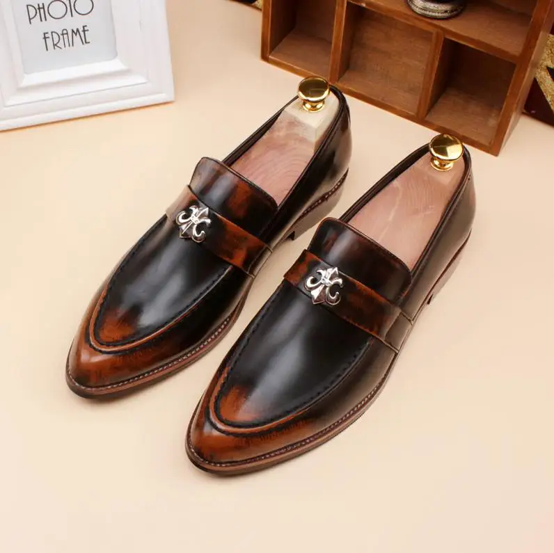

Spring and summer men's shoes British style small shoes men's casual shoes business pointed youth trend Korean shoes