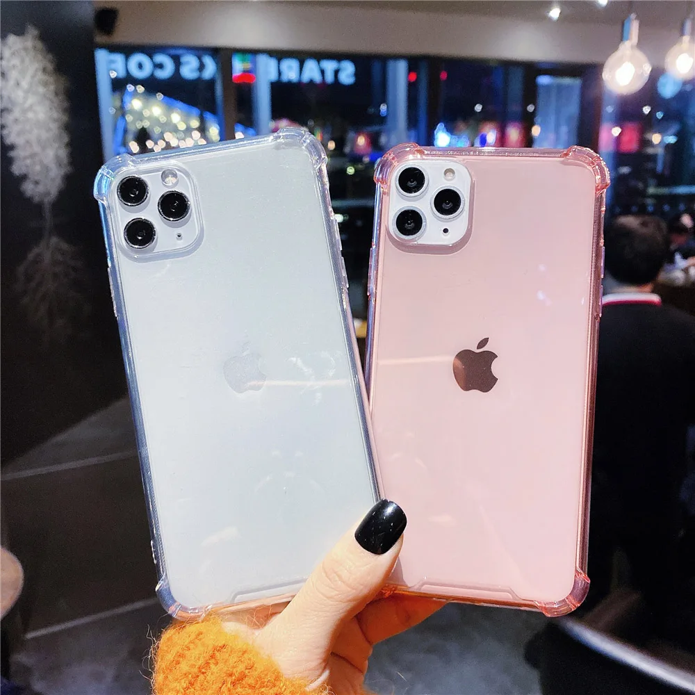 N1986N для iPhone 11 11 Pro X XR XS Max 6 6s 7 8 Plus чехол для телефона Роскошные Яркие цвета прозрачная подушка безопасности Дизайн Мягкий ТПУ для iPhone 11