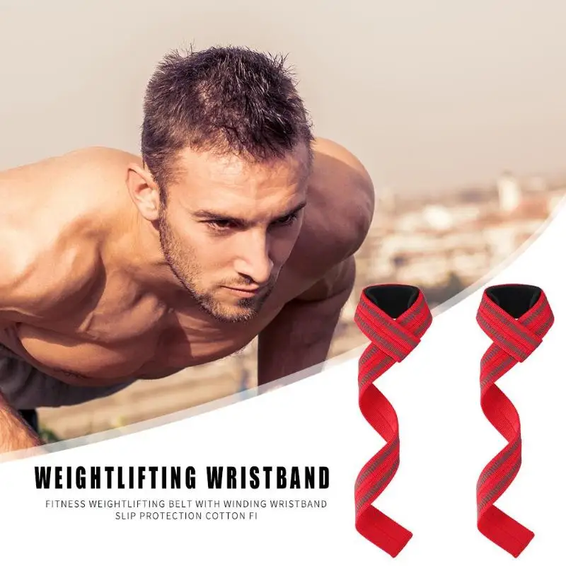 Противоскользящий ремешок для поднятия веса спортзал подъем наручный ремень для фитнеса, кросфита штанги power Sports support band