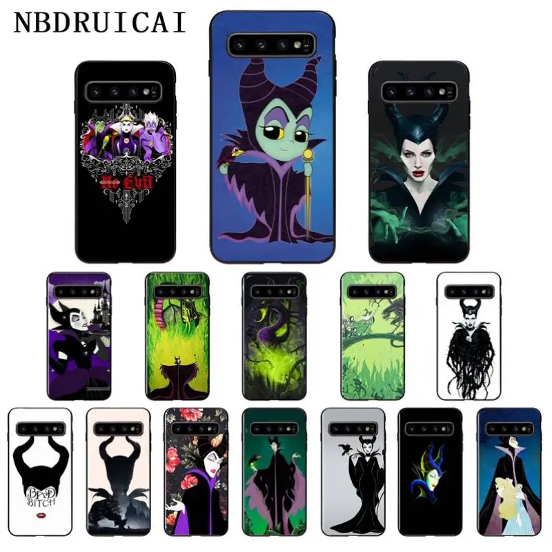 

NBDRUICAI Witch Maleficent TPU Soft Silicone Phone Case Cover for Samsung S9 plus S5 S6 edge plus S7 edge S8 plus S10 E S10 plus