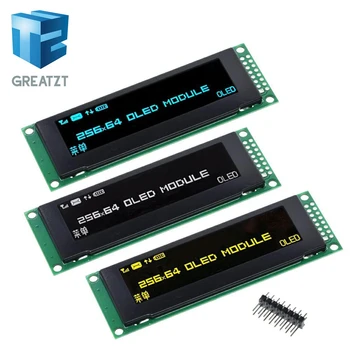 

GREATZT NEW OLED Display 2.8" 256*64 25664 Dots Graphic LCD Module Display Screen LCM Screen SSD1322 Controller Support SPI