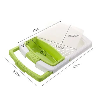 

Multifunction Kitchen Chopping Board Sinks Drain Basket Adjustable Cutting Board DTT88
