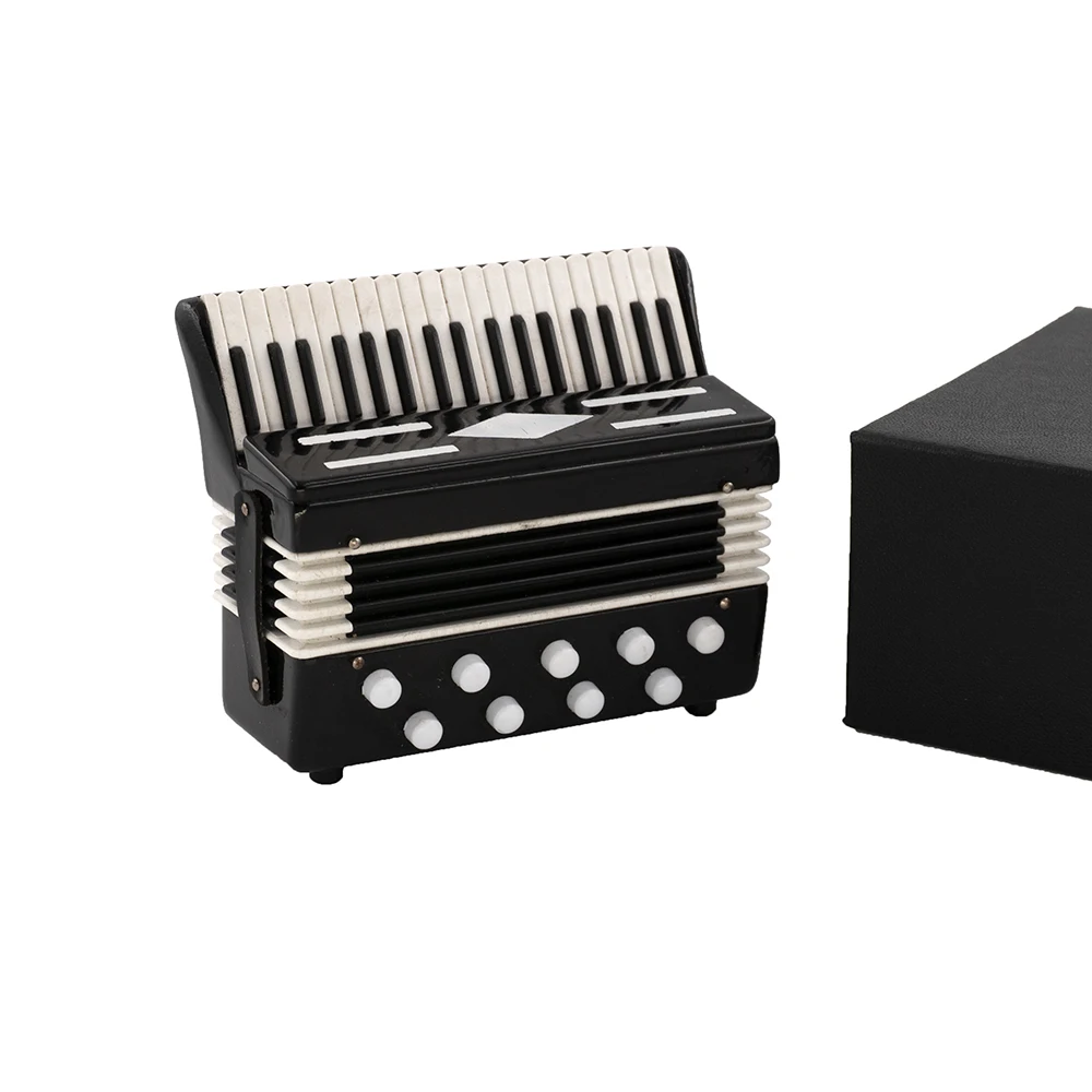 Miniatur Akkordeon Mini Musikinstrument Dekoration