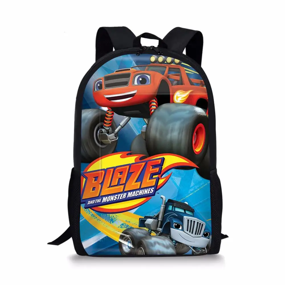 Blaze and the Monster Machine, школьный рюкзак для мальчиков и девочек, 16 дюймов, мультяшная сумка для книг, для маленьких детей, школьная сумка, Mochila, рюкзак