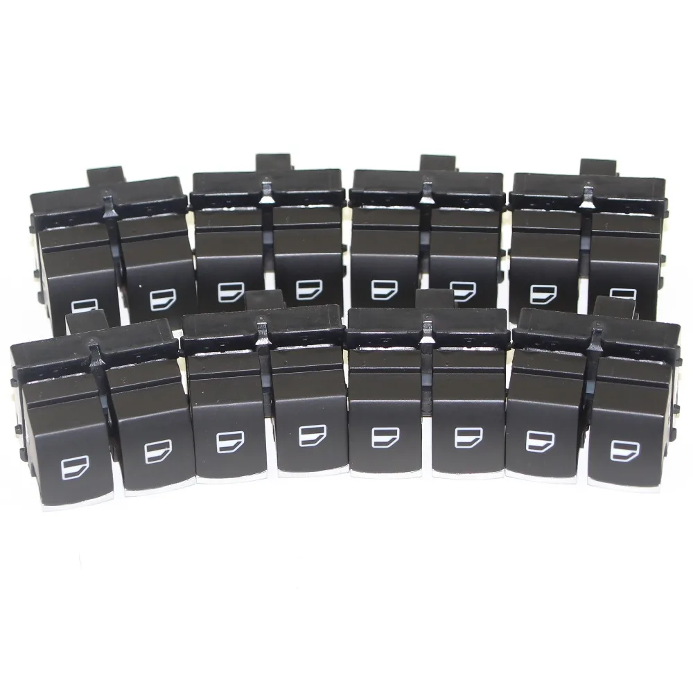 

8Pcs Window Regulator Switch Driver's door Switch Chrome For VW Golf 5 Touran Passat CC Caddy Tiguan 5K3 959 857 A/B XSH