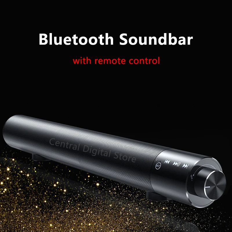 Bluetooth Саундбар 10 Вт пульт дистанционного управления Домашний Настольный небольшой портативный стерео HiFi Бас микрофон беспроводной громкоговоритель Сабвуфер AUX