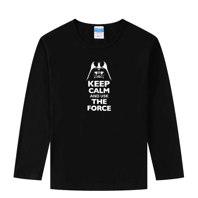 LYTLM/Одежда для мамы и сына с надписью «Keep Calm and use The Force» забавная футболка светящаяся детская футболка в стиле аниме, светящиеся футболки с рисунками для мужчин