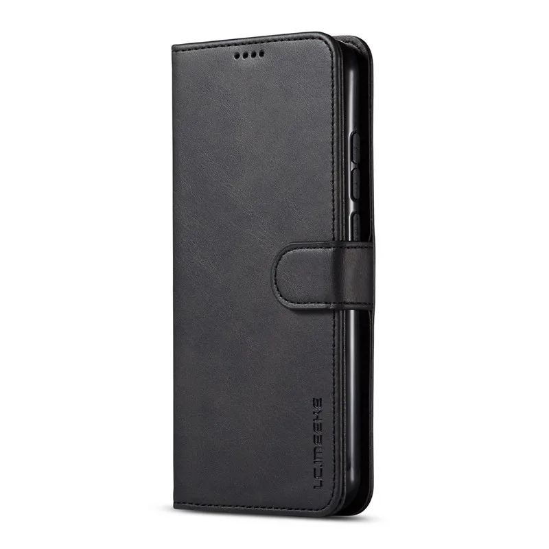 Черный Чехол для Redmi Note 8 Pro для Xiaomi Redmi Note 8 Pro Чехол s кожаный Винтажный чехол для телефона на Redmi Note 8 чехол-книжка с подставкой - Цвет: Черный