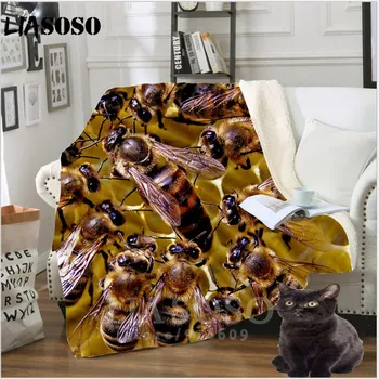 

Anime Sofa Youth Bedding patterned car bee stuffed honeybee blanket bedspread baby boy girl travel blanket sofa Thin quilt A09