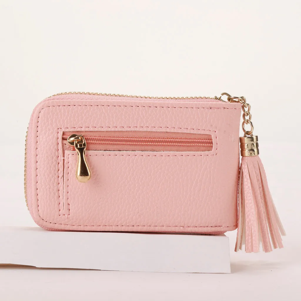 Женские модные кошельки мини модный бренд Кожаный Кошелек Дамская кисточка мульти-карта портативный кошелек карта Упаковка#1130