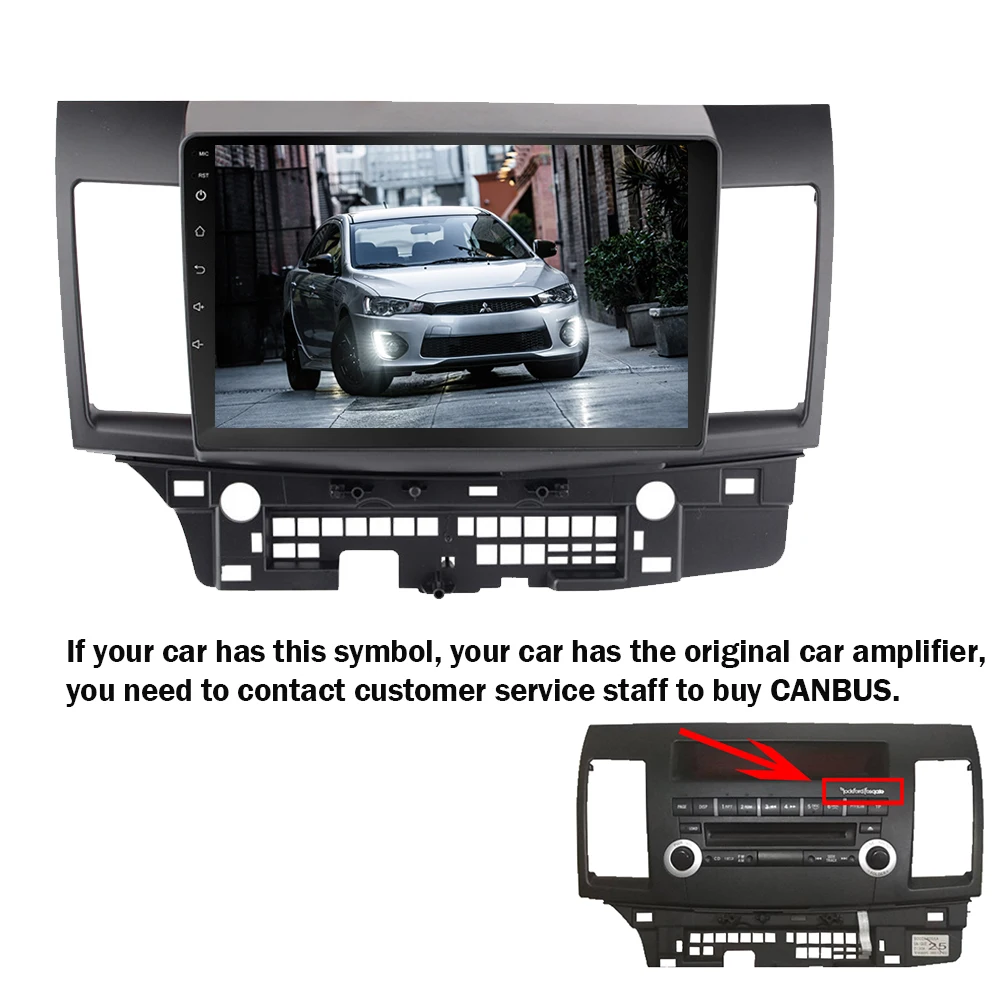 Lelv 1" dvd avto автомобильный экран Android 8,1 для Mitsubishi Lancer 2008 2009 2010- автомобильный Радио gps навигация wifi плеер