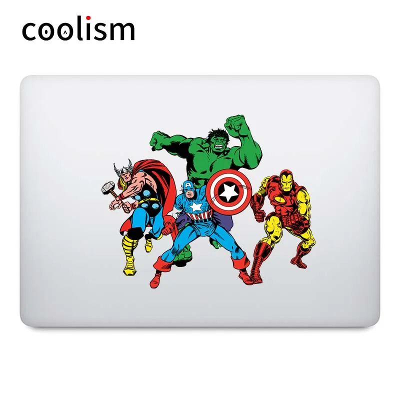 Наклейка на ноутбук с комиксами Superheros Group наклейка для Macbook Pro Air Retina 11 12 13 14 15