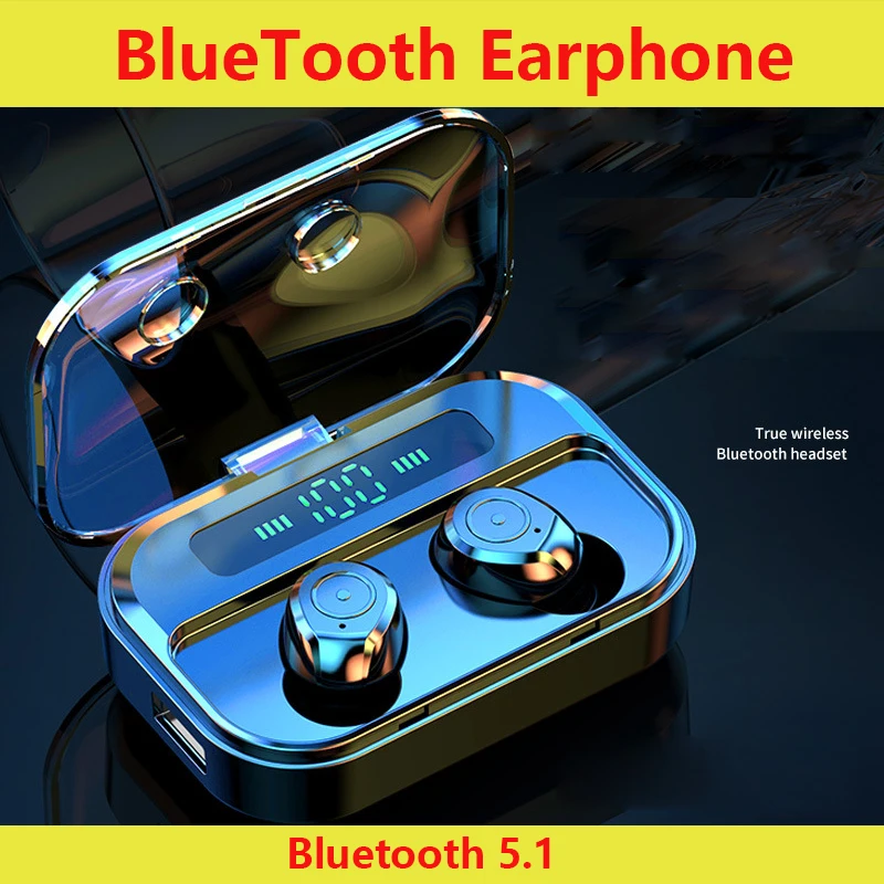 BlueTooth Earphone Tws Earbuds Headset Bluetooth 5.1 Touch Digital Display Wireless Headphones M7s M7 X7 Bluetooth headset