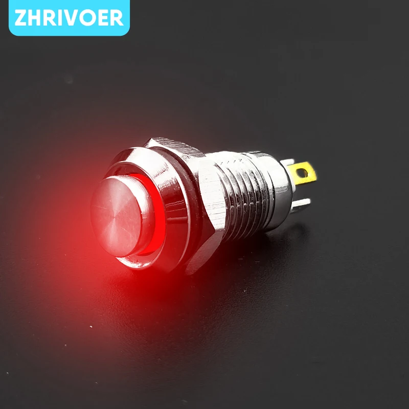 SWITCHTRONIX - Voyant LED 8 mm 220 V Rouge - Chrome