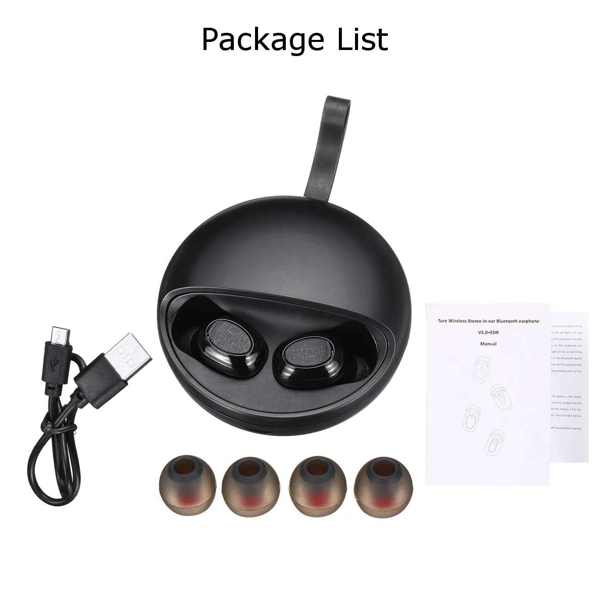 TWS Wireless bluetooth Earphone Waterproof Sport Gaming Headset Noise Earbuds with Mic Charge Box for iPhone Xiaomi