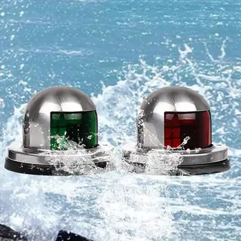 

1 Pair Boat Signal Light 6mm 8 Led Marine Yacht Led Navigation Signal Led Signal Boat & Green Light Boat Light Accessories