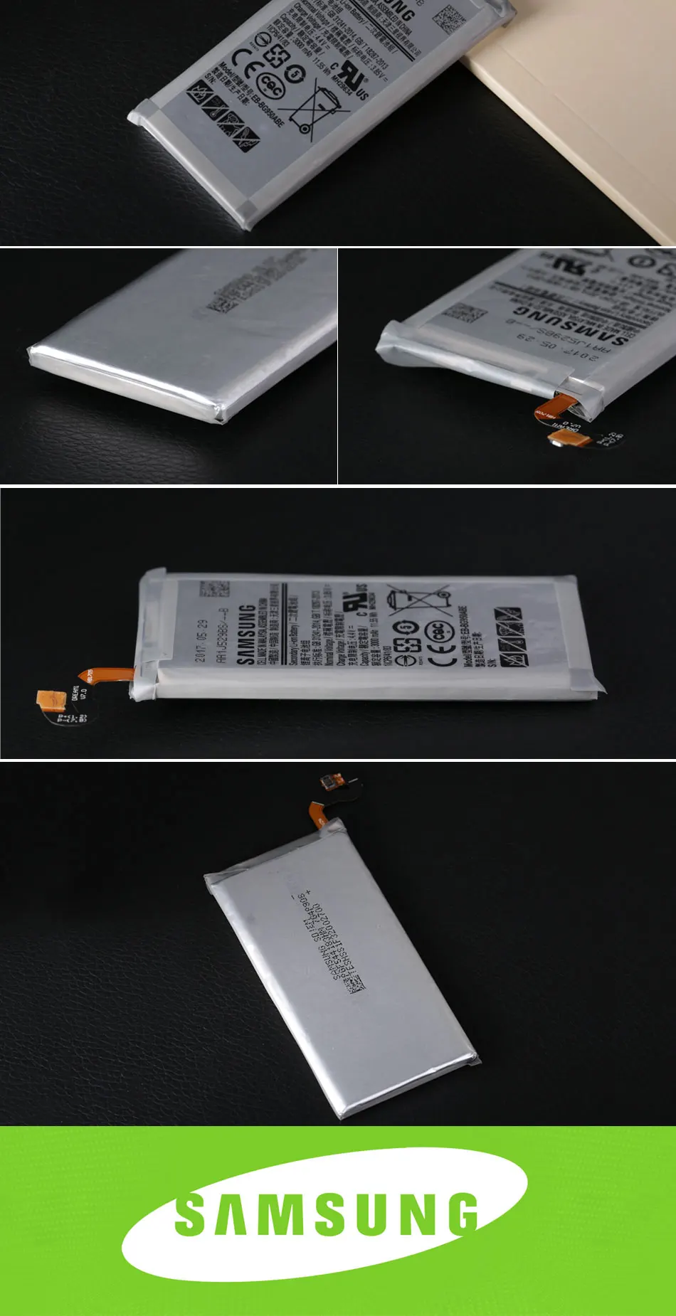 Оригинальная батарея samsung для samsung Galaxy S8 G950 G950F G950A G950T G950U G950V G950S 3000 мА/ч, EB-BG950ABE запасная батарея