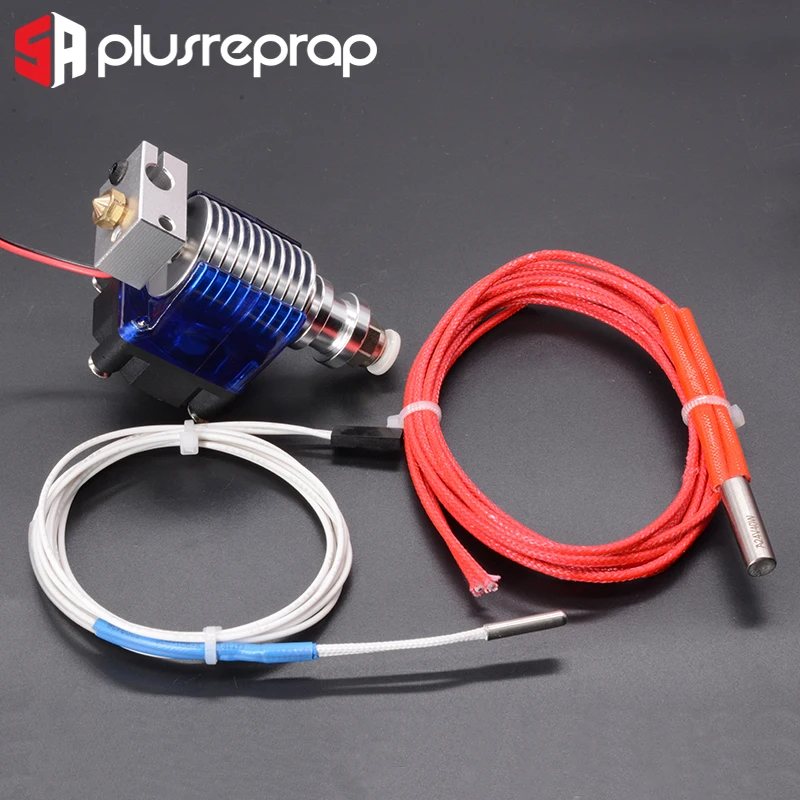V6 J head 12 В 24 в полностью металлический Hotend Уэйд или Боуден экструдер нагреватель