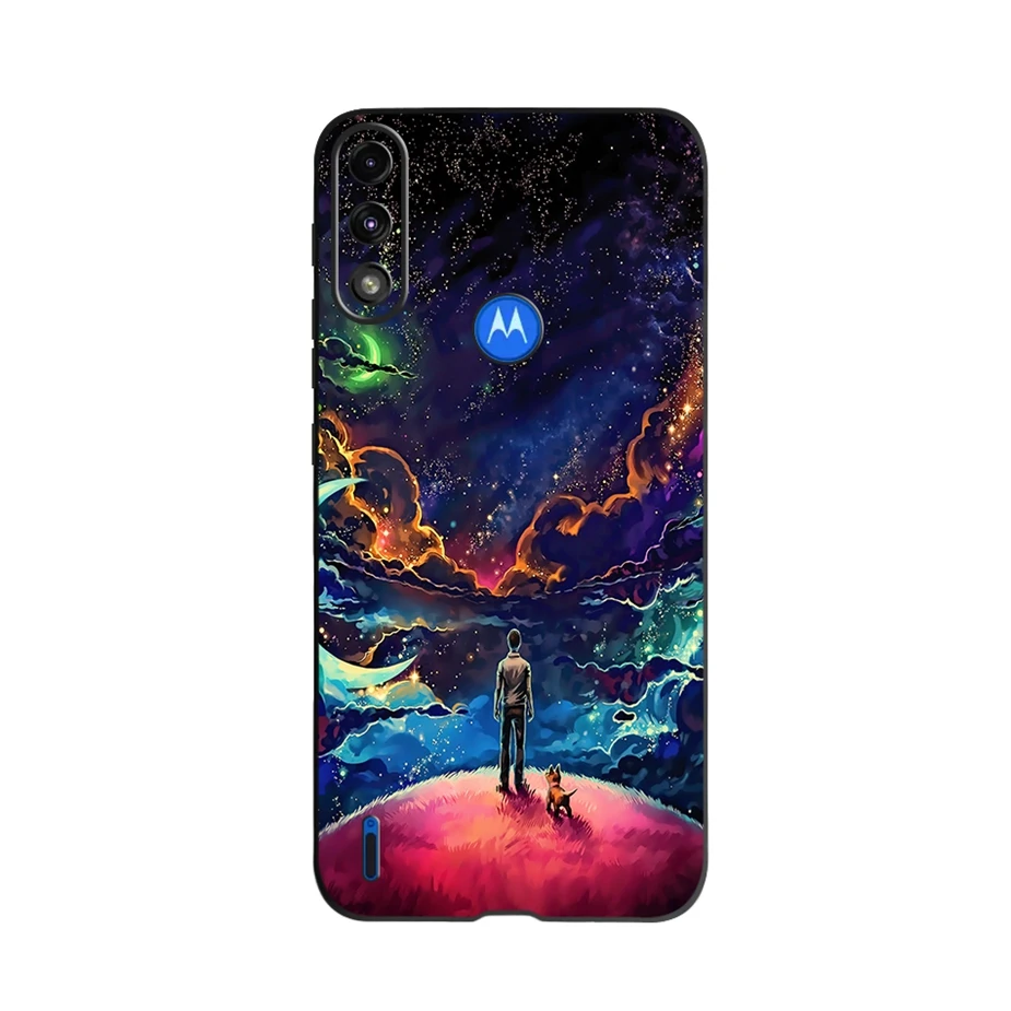 Durable Silicone Phone Back Cover - Soft TPU Protection for Motorola Moto E7 Series