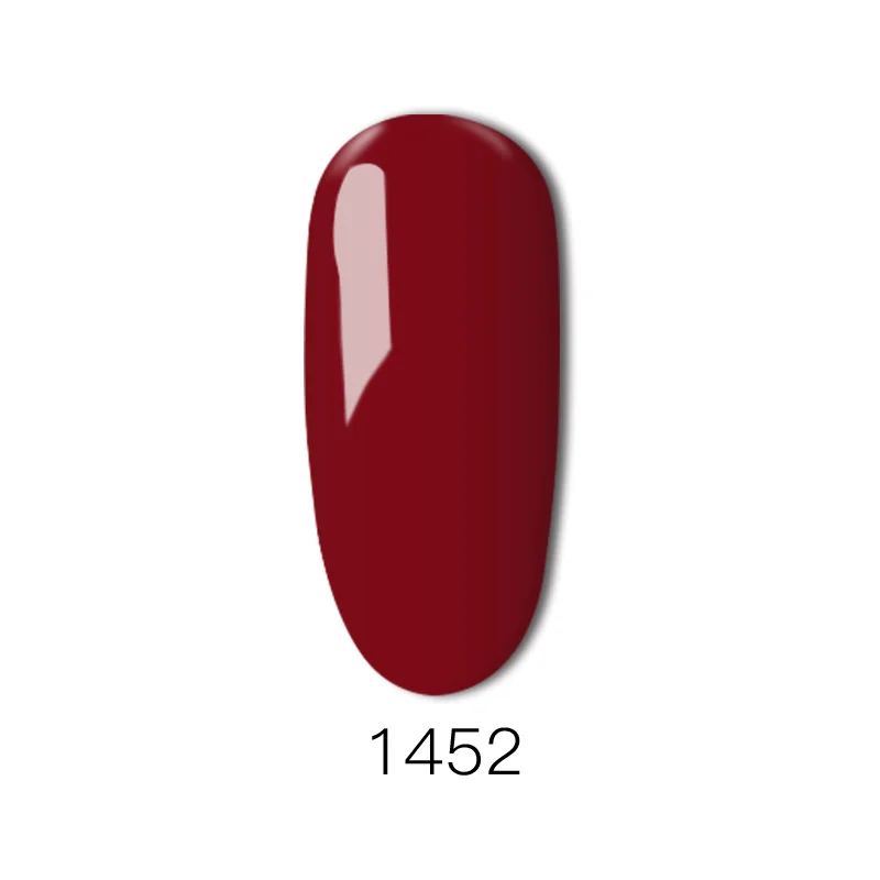 1452 1 бутылка Красного Цвета Гель-лак темно-красное вино УФ светодиодный лак Esmalte полуперманентный гель для ногтей - Цвет: 1452