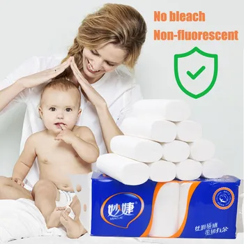

Roll Pack of 10 Toilet Paper Home Bath Paper 3 Layer Toilet Roll Paper White Toilet Paper Toilet Roll Tissue Towels Tissue