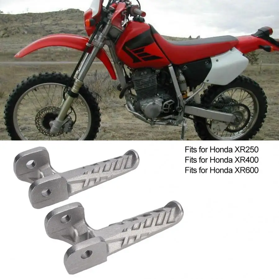 2 шт. алюминиевые Серебристые задние ножки мотоцикла подножки для Honda XR250 XR400 XR600
