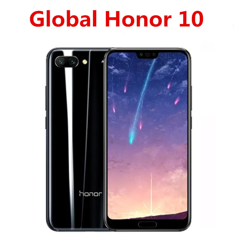 Международная версия Honor 10 Φ 4G LTE Kirin 970 Android 8 1 5 84 &quotIPS 2280X1080 4 Гб ОЗУ 64 ПЗУ NFC 24