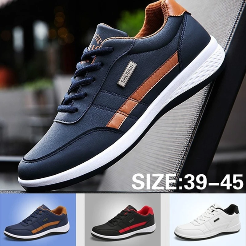 Men Business Casual Shoes PU Leather 