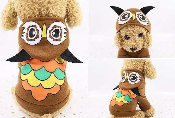 Зимний свитер для кошки, костюм для собаки, красный, черный, в горошек, с бантом, одежда для маленьких и средних животных, толстовка с капюшоном, две ноги, пальто, подарок на год