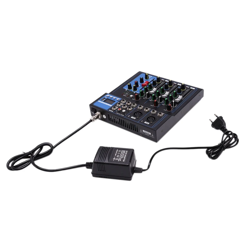 BEST4 каналы Bluetooth DJ микшер звук микшерный пульт с USB MP3 Jack Live аудио микшер для караоке KTV/EU штекер
