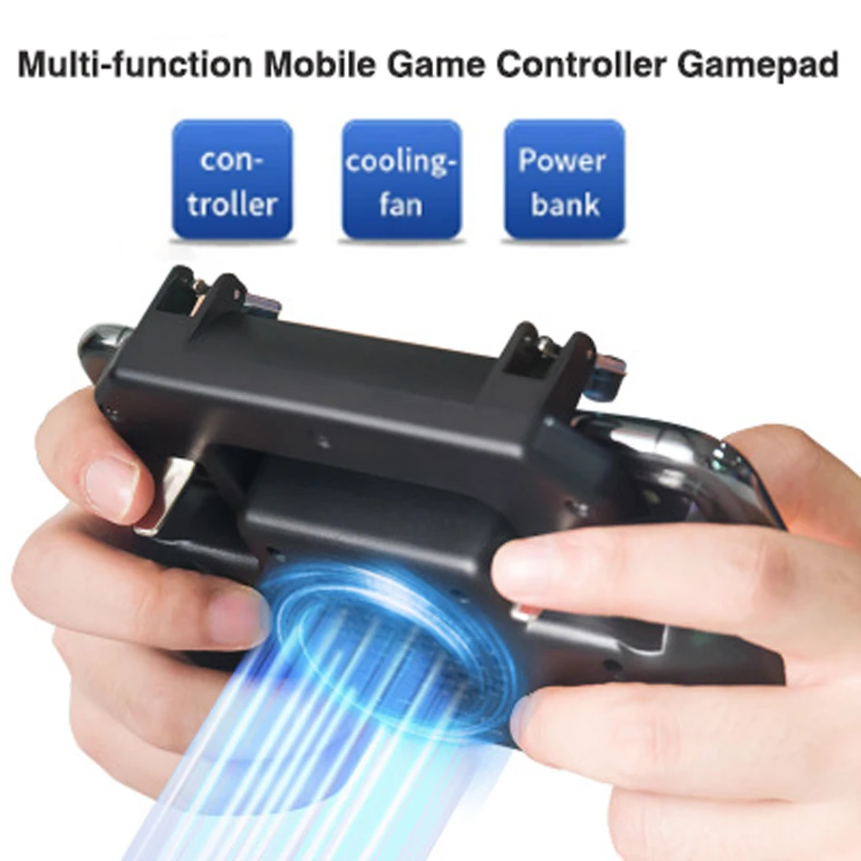 Для PUBG Mobile Fame контроллер геймпад джойстик для iOS/Android телефон игры шутер Joypad геймпад кулер вентилятор с power Bank