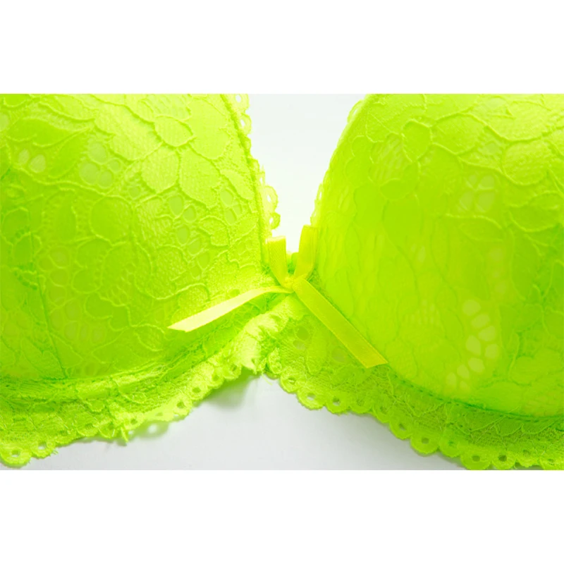 Plus Size Bras Briefs For Women Push Up Sexy Lace Bra C D Cup Lingerie Set Brassiere G String Underwire Female Underwear