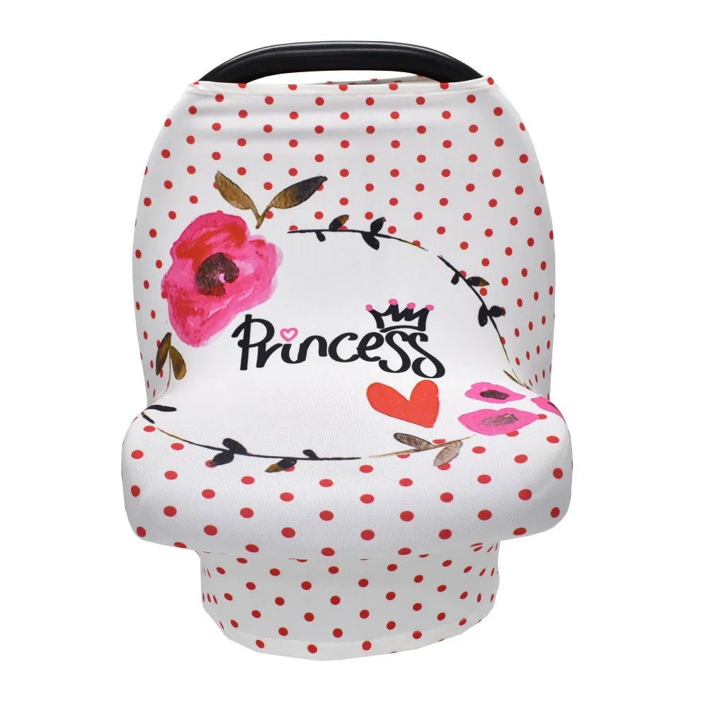 Rose dot hello Защитный чехол для грудного вскармливания, эластичный чехол для автомобильного сиденья, детское автокресло с навесом, чехол для тележки для покупок - Цвет: Rose dot hello
