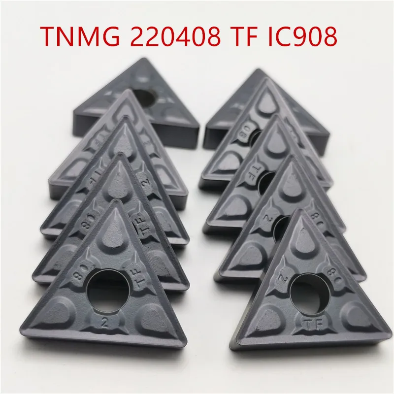 10 Inserti In Metalloduro CNMG120408 TF IC907/908 Per Tornitura Esterna – Sostituzione Per Utensili Tornio
