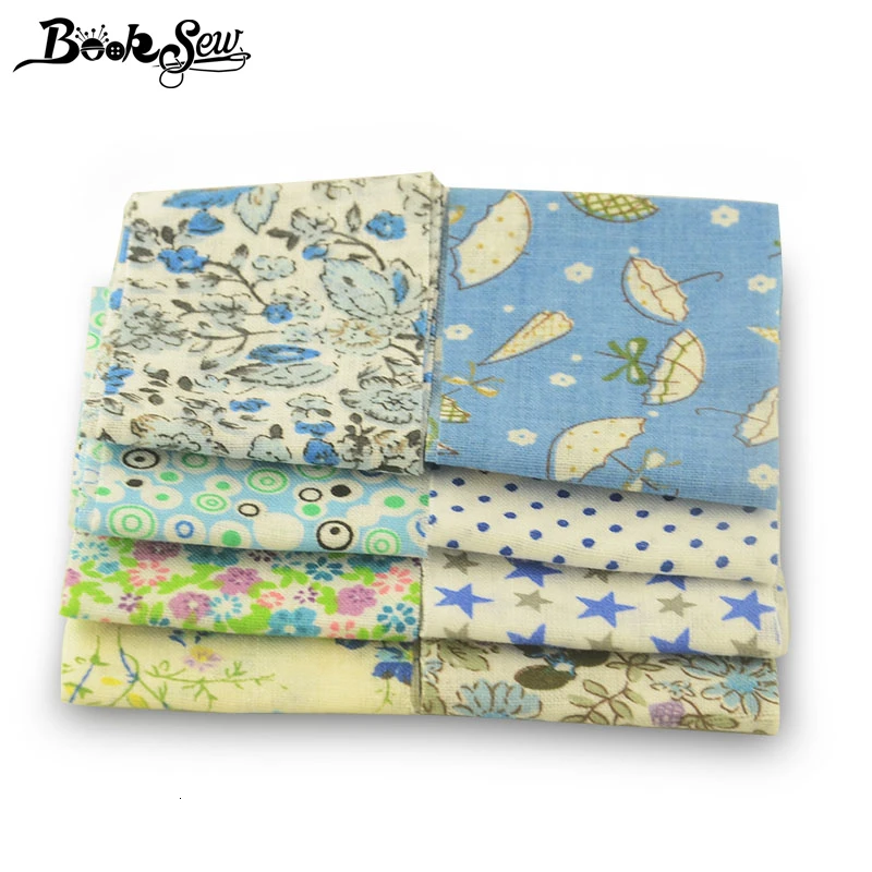 8 Pcs 5x50cm Книжная хлопковая ткань с цветами 5x50 см желе рулон полоски 7-9 шт/партия Telas лоскутное Algodon куклы DIY шитье ремесло Анкара ткань - Цвет: 8 Pcs 5x50cm