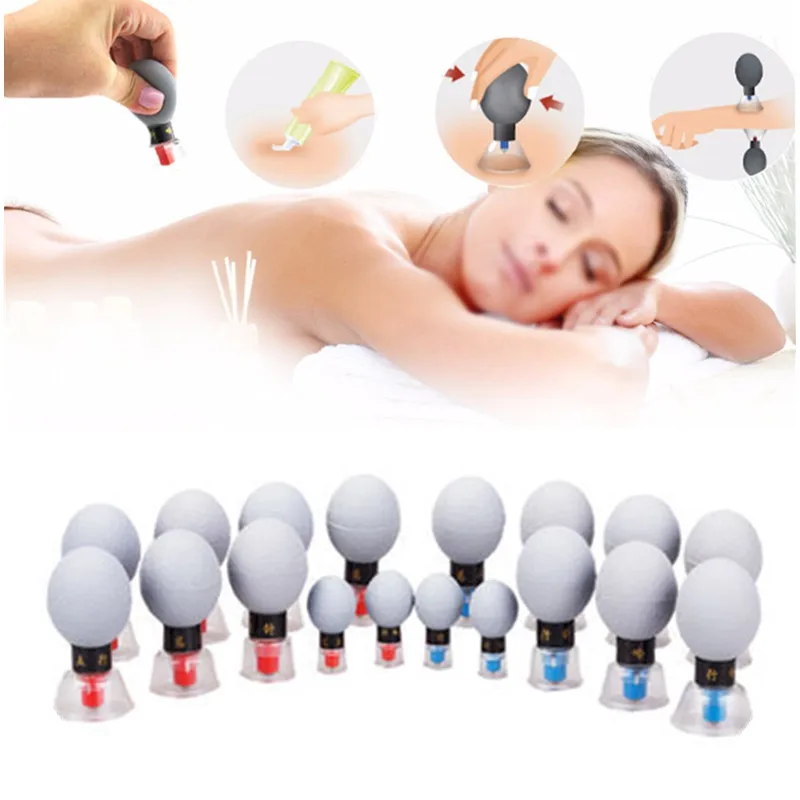 

New 18pcs Vacuum Cupping Set TCM Magnetic Therapy Acupressure Suction Cups Chinese Meridian Acupuncture Moxibustion Massage Jars